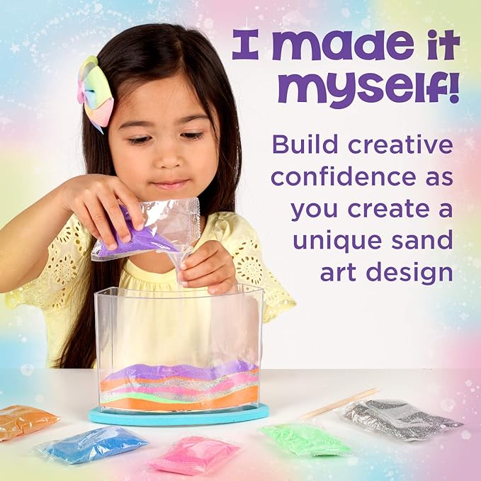 Creativity for Kids Rainbow Sandland - Make Your Own Sensory Sand Art for Kids - Arts and Crafts for Kids Age 6+