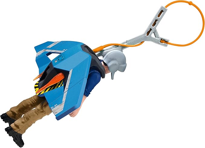 Schleich Dinosaurs, Dinosaur Gifts for Boys and Girls, Jetpack Chase Playset with Tupuxuara Toy, 7 pieces, Ages 4+