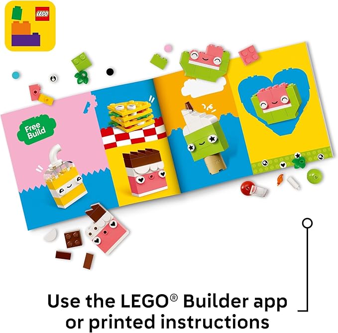 LEGO Classic Creative Food Friends Building Toy Set - Pretend Play Food for Kids, Boys and Girls, Ages 4+ - Learning and Educational Toy for Preschool - Gift Idea for Birthdays - 11039