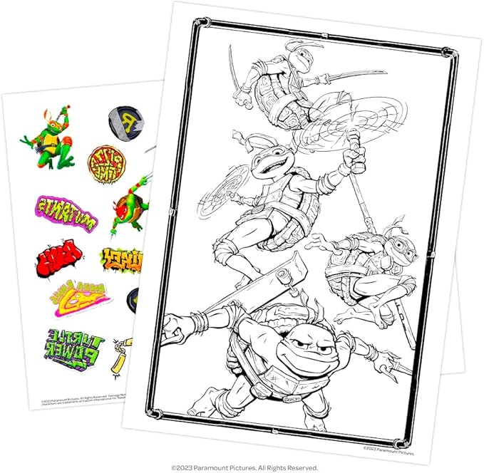 Teenage Mutant Ninja Turtles Coloring and Activity Book Set with Stickers (3 TMNT Coloring and Activity Books, Over 30 Stickers)
