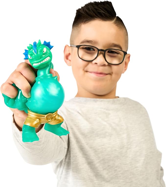 Heroes of Goo Jit Zu Deep Goo Sea Foogoo Hero Pack. Super Oozy, Goo Filled Toy. with Head Butt Attack Feature. Stretch Him 3 Times His Size!