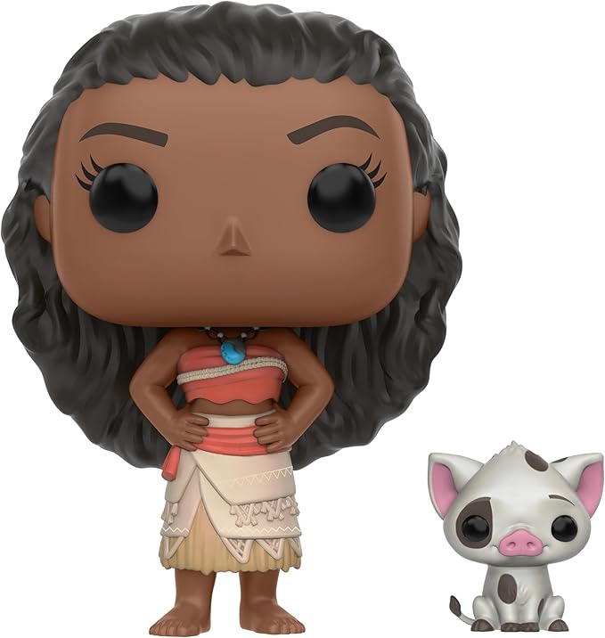 Funko POP Disney: Moana - Moana & Pua Action Figure, Brown, Standard