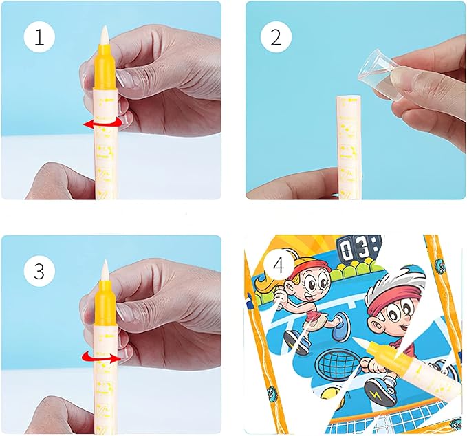 Painting Water Coloring Books Set for kids Water Drawing Coloring Book with Pen Early Educational Toys for Toddlers Boys and Girls 3 PCS（Transportation Tool Sporting and Creative Graphics）