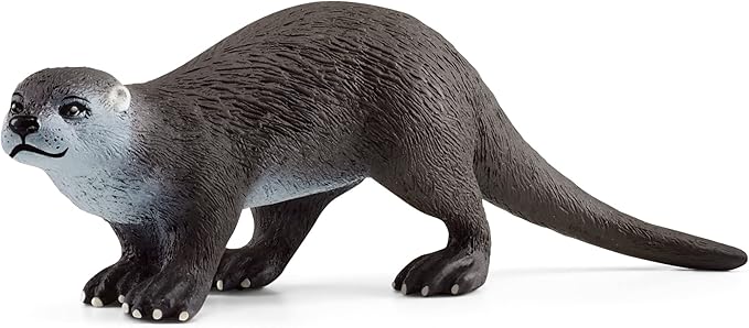Schleich Wild Life New 2023, Marine and Ocean Wild Animal Toys for Kids and Toddlers, Otter Toy, Ages 3+