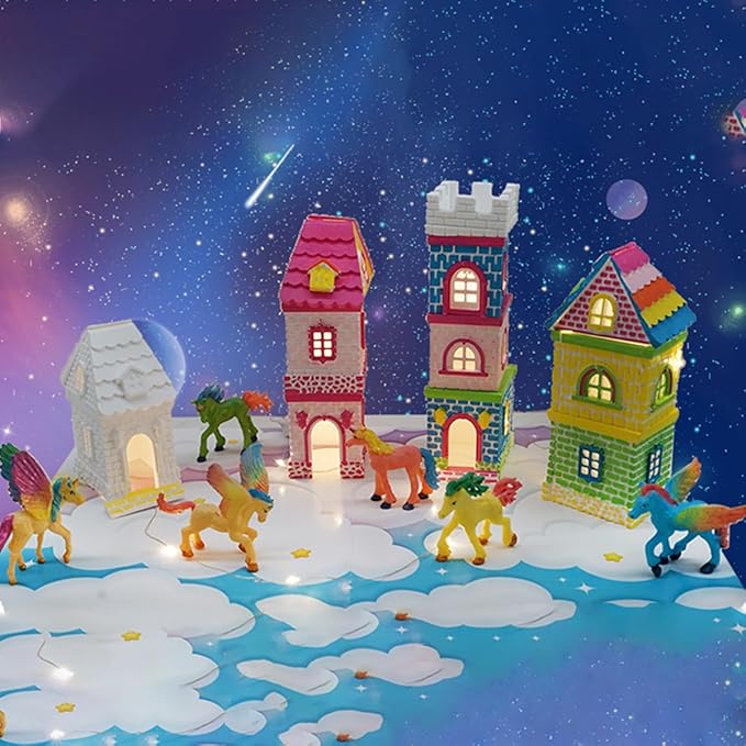 Arts and Crafts for Kids Ages 6-12, Build Color Your Own House, Painting Kit for Girl, Educational Toy Christmas Birthday Gift for Boys Girls