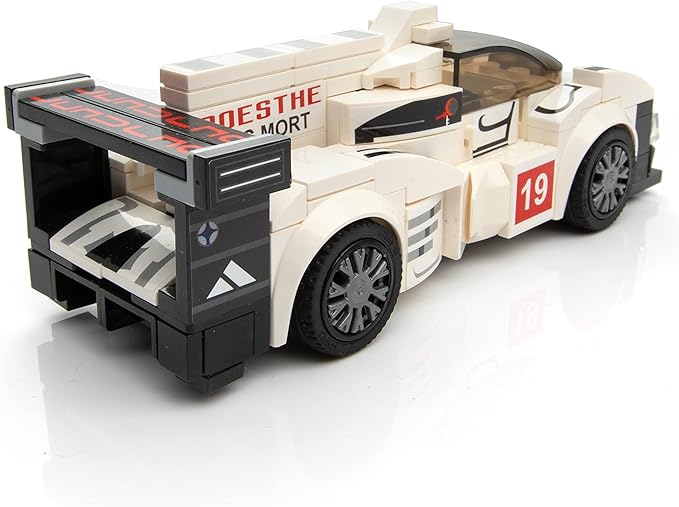 Racing Car Building Block Set. Racing Car Building Blocks for Kids and Adults (White F1)