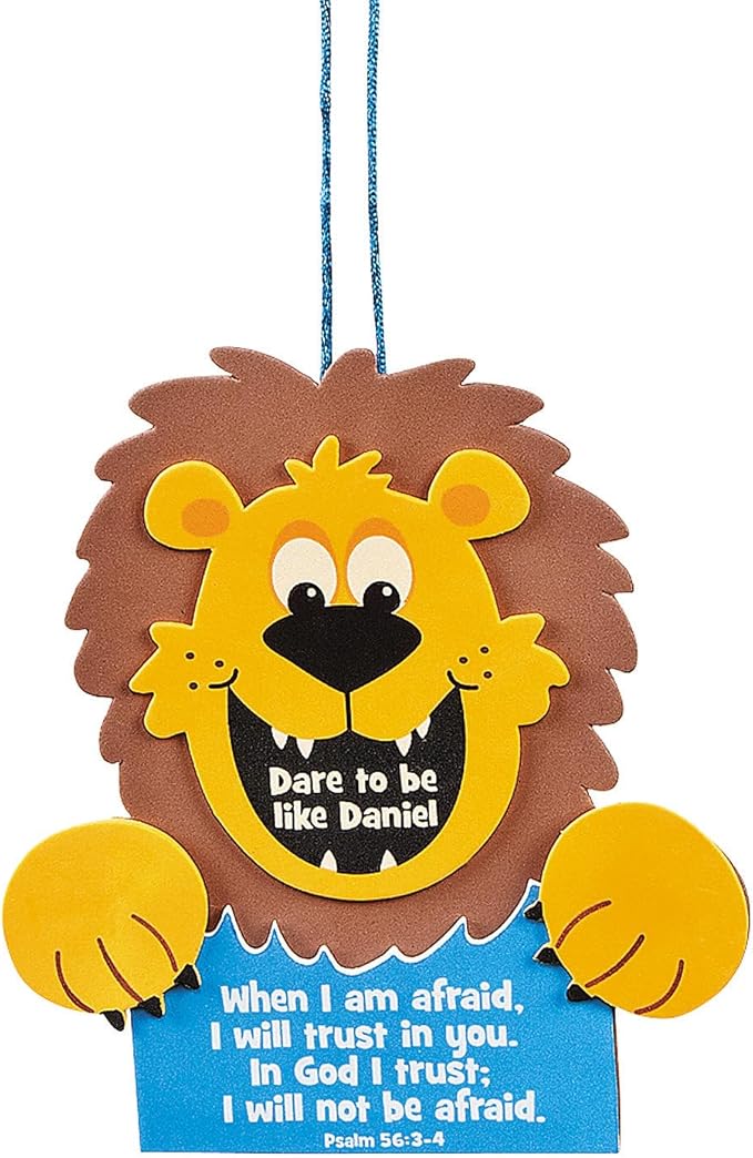 Fun Express Dare to Be Daniel Sign Kits - Makes 12 - Religous DIY Crafts for Kids and Sunday School Activities - VBS Vacation Bible School Supplies/Decor