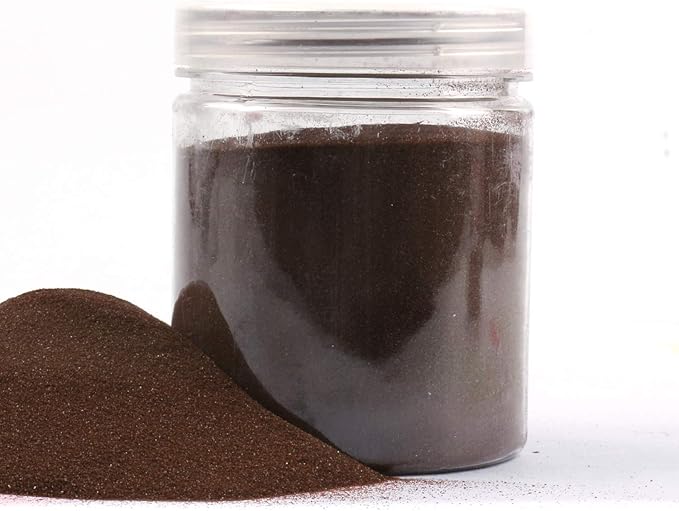 Shiny Stone Colorful Sand,Rainbow Sand,Art Sand,Colored Sand,Craft Sand,Decorative Wedding Vibrant Sand,250g/0.55lb/8.81oz for Kids Creativity Wedding Succulent Terrarium Vase (Coffee Brown)