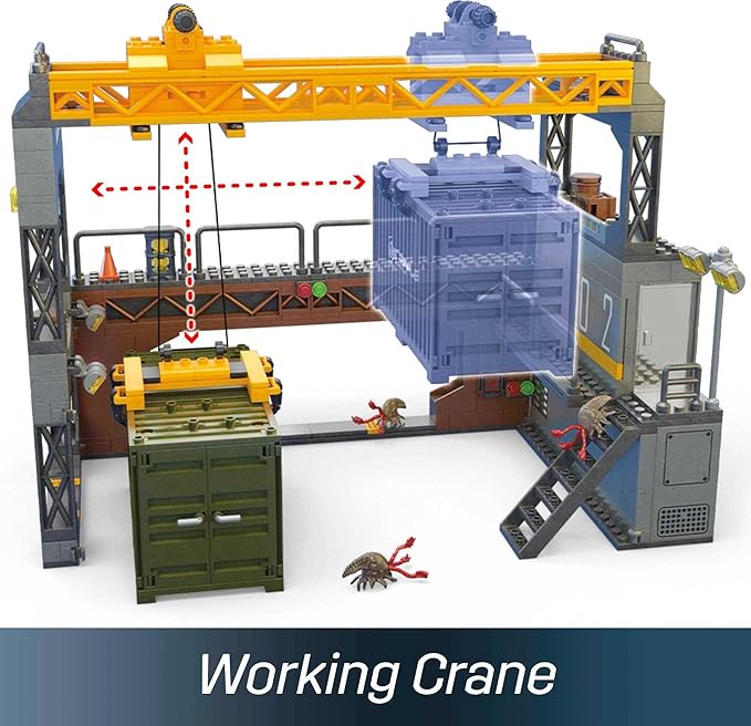 Mega Halo Infinite Building Toys Set, Floodgate Firefight with 634 Pieces, 4 Micro Action Figures, Poseable Articulation, Accessories, Kids or Adult