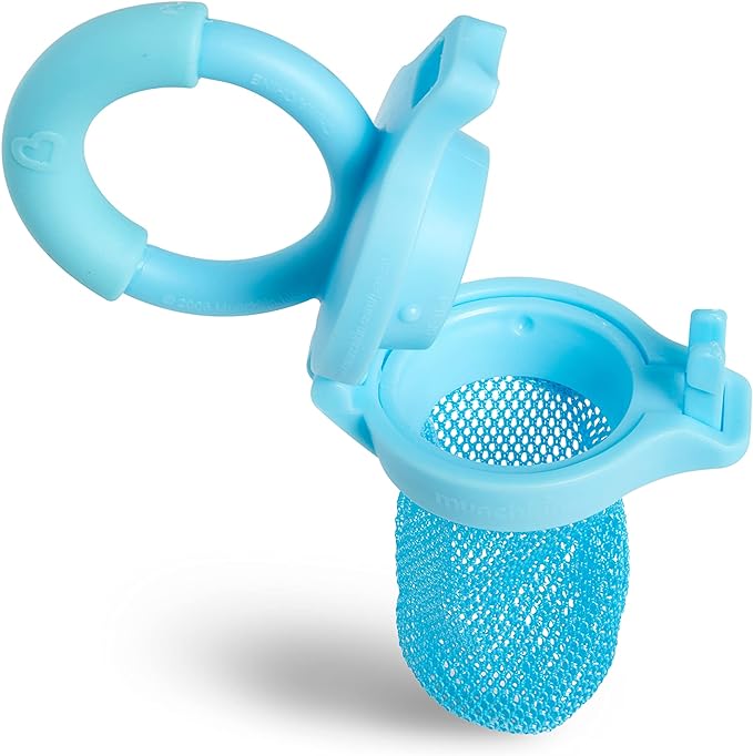 Munchkin® Soft Tip™ Infant Spoons, 12 Count (Pack of 1) & Fresh Food Feeder, 2 Count (Pack of 1), Blue/Mint