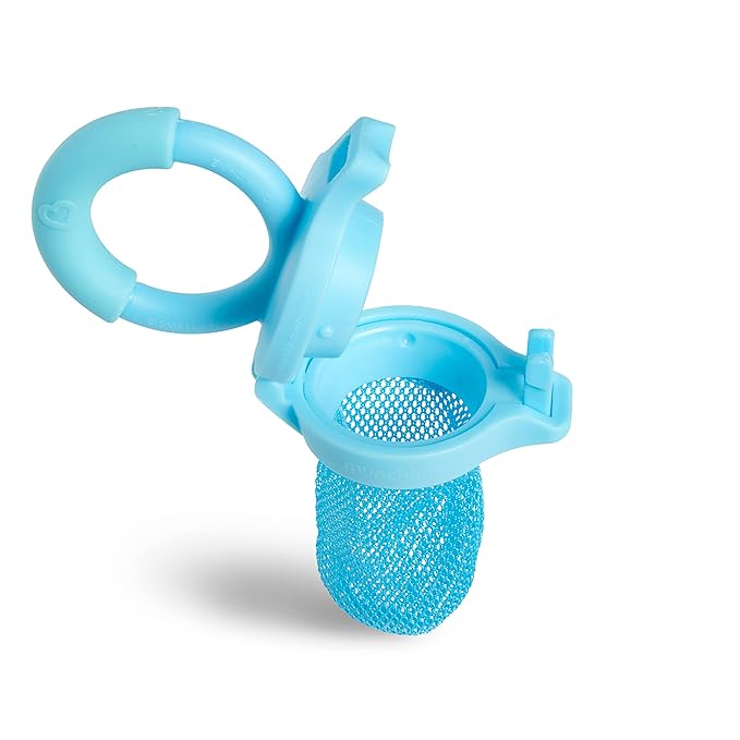 Munchkin Baby Feeder for Fresh Food and Fruit, 2 Pack, Blue/Mint