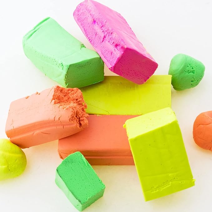 BAZIC Modeling Clay Neon Color 1 LB, Modeling Dough Non Toxic Gift for Artist Kids, Bulk for Classroom, 1-Pack
