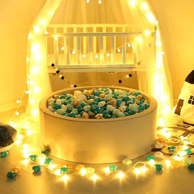 GOGOSO Star Ball Pit Balls for Toddlers -100pcs Star Ball Phthalate Free BPA Free Non-Toxic Crush Proof Play Balls Play Tent Playpen Pool Playhouse Party Decoration