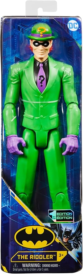 Batman 12-inch The Riddler Action Figure, Kids Toys for Boys Aged 3 and up