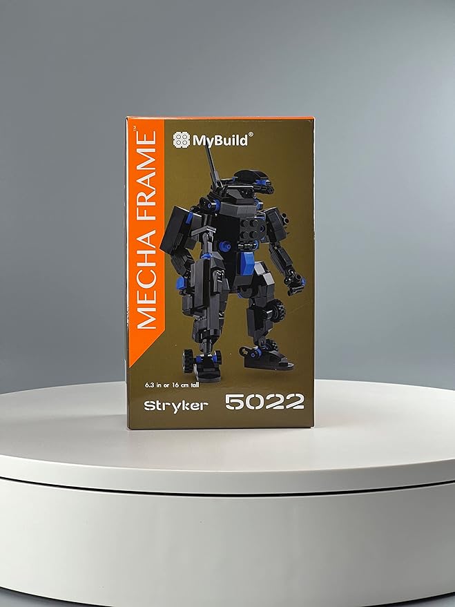 MyBuild Mecha Frame Armed Forces Stryker 5022 - Black Armor Robot Blocks Toy Building Bricks for Children to Adult Mech Fans