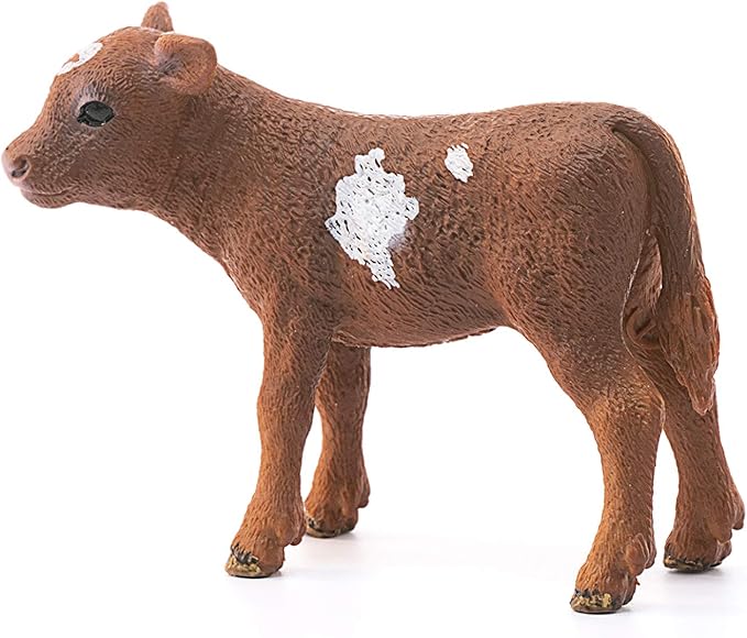 Schleich Farm World, Farm Animal Toys for Kids and Toddlers, Texas Longhorn Baby Cow Toy, Ages 3+