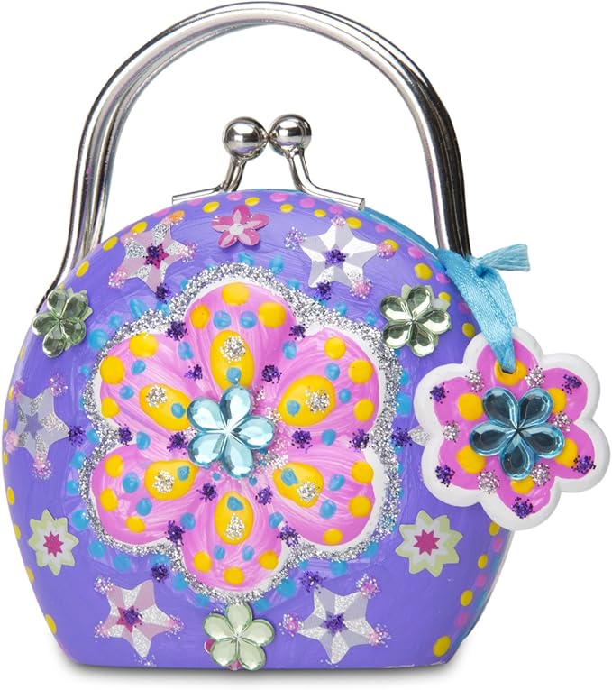 Melissa & Doug Decorate-Your-Own Charmed Purse Craft Kit