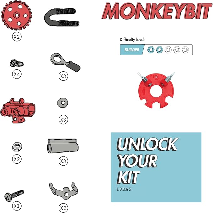 Stem Building Toys, Educational Build Your Own Monkey Robot Toy for Kids Age 6 7 8 9+ Year Old Boys and Girls, Animal Stem Toys Engineering Kit, Construction Toys Steam Gift