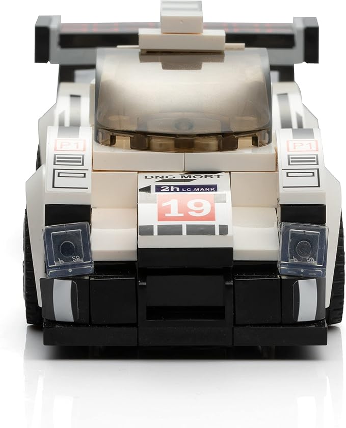 Racing Car Building Block Set. Racing Car Building Blocks for Kids and Adults (White F1)