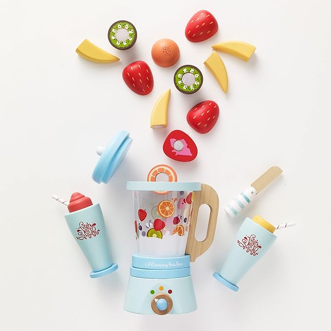 Blender & Wooden Fruit Set Premium Wooden Toys for Kids Ages 3 Years & Up - Le Toy Van
