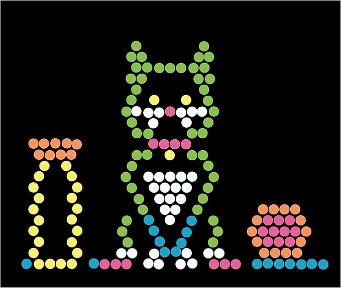 Lite-Brite Peg and Template Refill Pack, Light Up Drawing Board Accessories, LED Pegs with Colors, Toys for Creative Play, Light Toys for Kids Aged 4 +