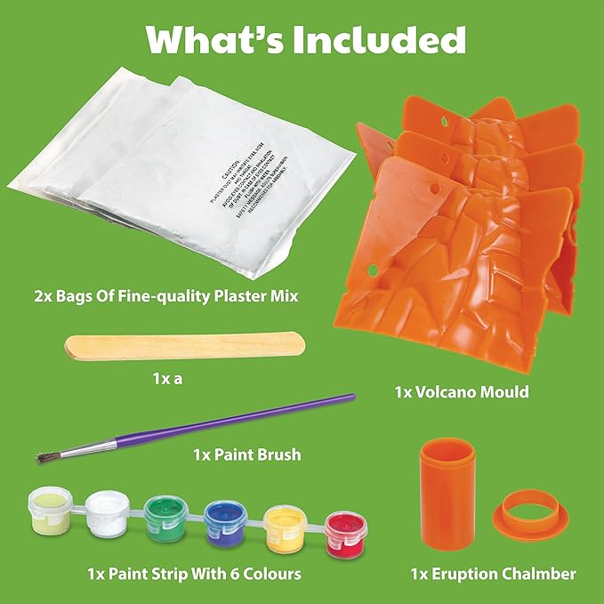 4M KidzLabs Volcano Making Kit, DIY Science Kit STEM, For Boys & Girls Ages 8+