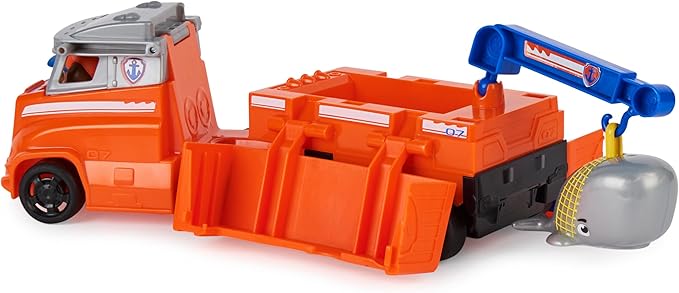 Paw Patrol, Big Truck Pup’s Zuma Transforming Toy Trucks with Collectible Action Figure, Kids Toys for Ages 3 and up