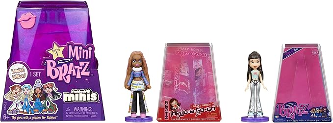 MGA's Miniverse Bratz Minis - 2 Bratz Minis in Each Pack, Blind Packaging Doubles as Display, Y2K Nostalgia, Collectors Ages 6 7 8 9 10+