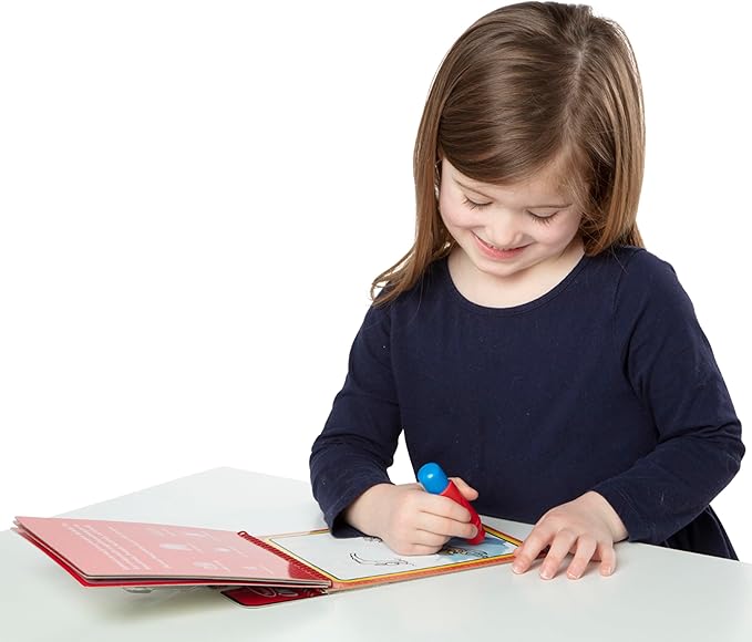 Melissa & Doug On The Go Water Wow! Reusable Water-Reveal Coloring Activity Pad – Sports - Party Favors, Stocking Stuffers, Travel Toys For Toddlers, Mess Free Coloring Books For Kids Ages 3+