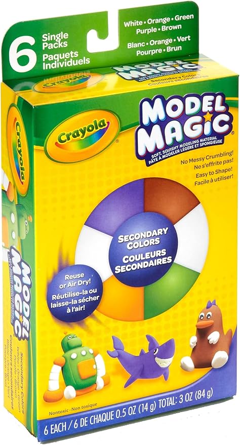 Crayola Model Magic, Secondary Colors, Alternative to Modeling Clay