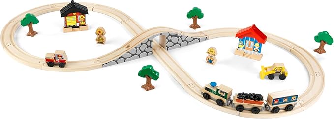 KidKraft Figure 8 Train Set, Gift for Ages 3+