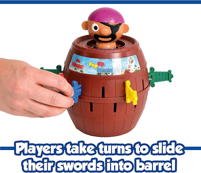 TOMY Pop Up Pirate Board Game - Swashbuckling Kids Games for Family Game Night - Kids Activities and Pirate Accessories - Family Board Games for Kids Ages 4 and Up