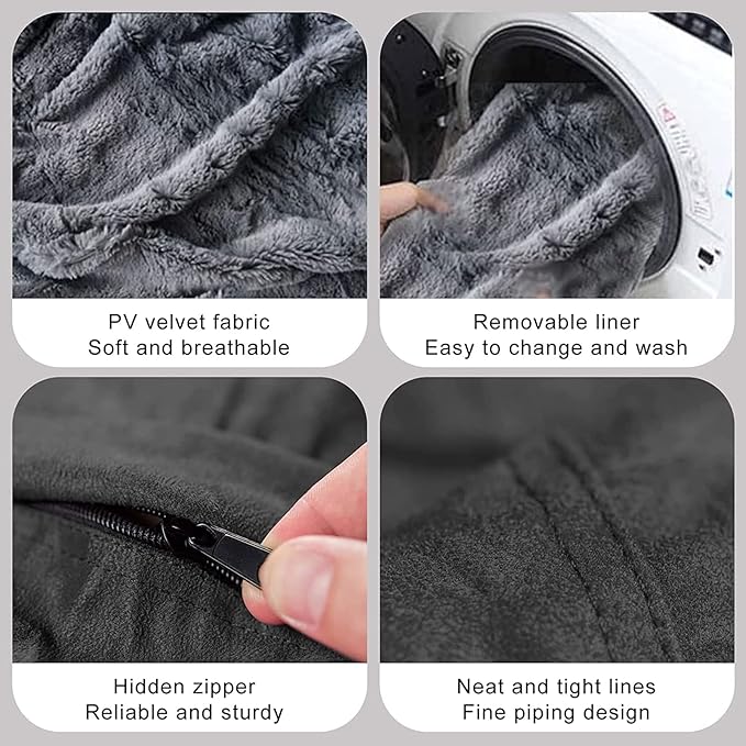 Big Huge Giant Bean Bag Chair for Adults, (No Filler) Bean Bag Chairs in Multiple Sizes and Colors Giant Foam-Filled Furniture - Machine Washable Covers, Double Stitched Seams (Pink,5FT)