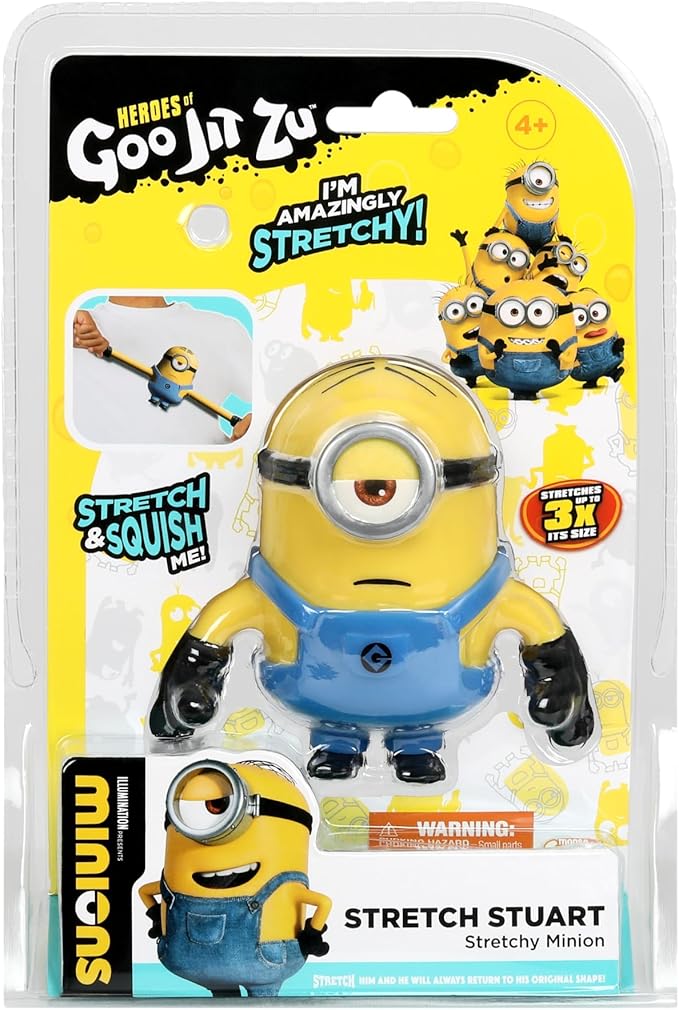Heroes of Goo Jit Zu Stretch Stuart, Stretchy Minion Hero Pack. 5.2" Stretchy Squishy Action Figure