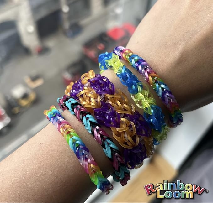 Rainbow Loom® Duo Combo with Jewel Rubber Bands Collection, Features 2 connectable to Make Longer and Wider Creations, an Organizer Case, Great Activity up to 4 People 7+