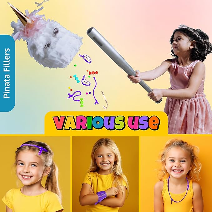 UpBrands 12-Pack Purple 7-Inch Zipper Bracelets – Fidget Party Favors for Kids, Bulk Anxiety Toys, and Stylish Accessories for Purple Heart Day & Purple Thursday
