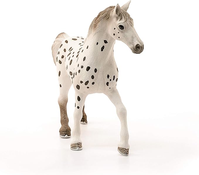 Schleich Horse Club, Collectible Horse Toys for Girls and Boys Knapstrupper Stallion Spotted Horse Toy, Ages 5+