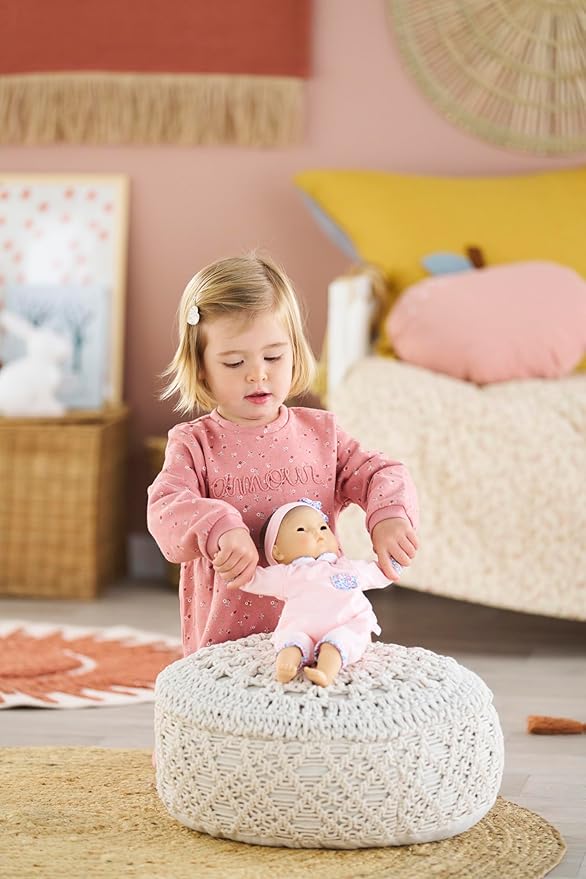 Corolle Bébé Calin Mila Baby Doll - 12" Soft-Body with Sleeping Eyes That Open and Close, Vanilla-Scented - Mon Premier Poupon Collection for Kids Ages 18 Months and up