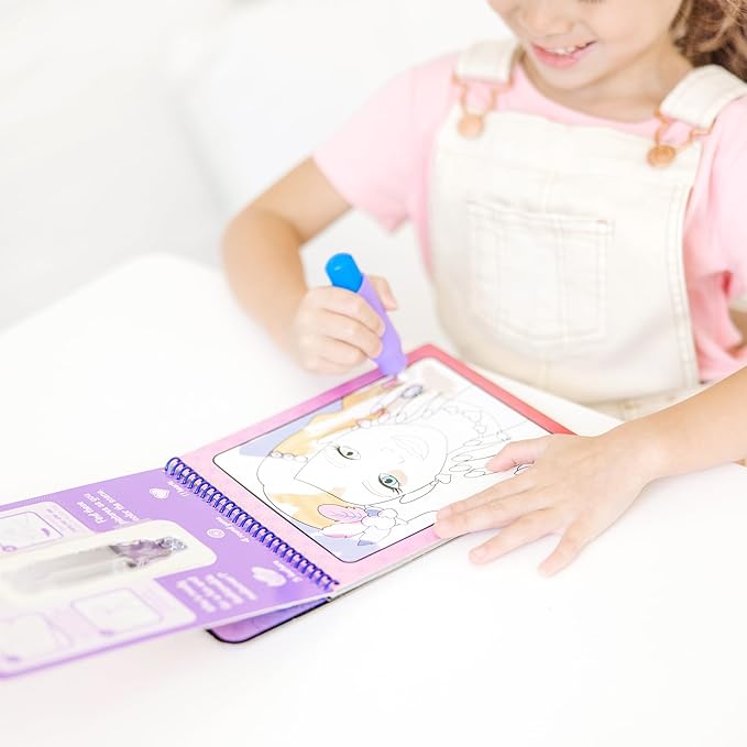 Melissa & Doug On the Go Water Wow! Reusable Water-Reveal Activity Pad - Makeup and Manicures - FSC Certified