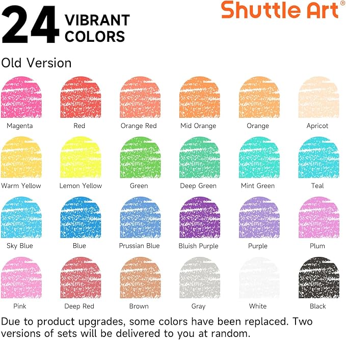 Shuttle Art Crayons Bulk Set - 40 Boxes of 24 Assorted Colors, 960 Count Durable & Non-Toxic Teacher-Quality Crayons, School Supplies bulk in Crayons For Family Class Party Favors