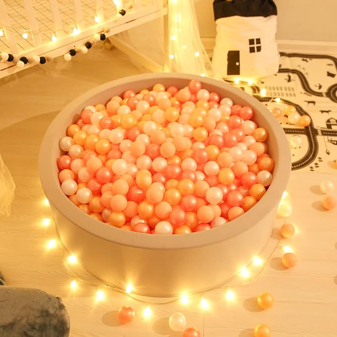 GOGOSO Ball Pit Balls for Toddles, Kids Plastic Balls for BallPit, Pool, Baby Party Accessories, Birthday Decoration 50 100 200 500 1000