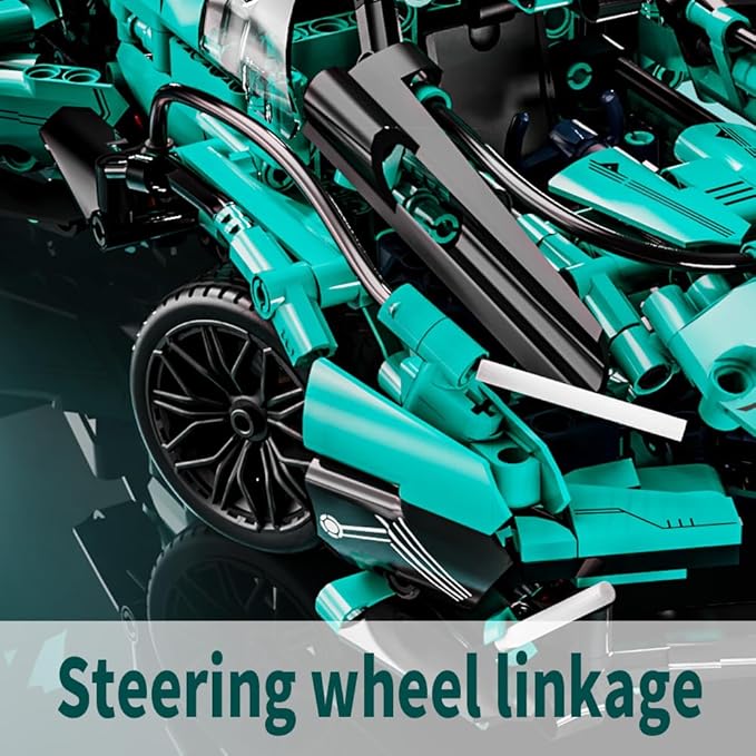 Mesiondy 1:14 MOC Sports Car Building Blocks Toys Boys or Adults Kits， Building Set Raceing Car Model,Cars for Boys Age 12-16 8-14，(1039 Pieces)