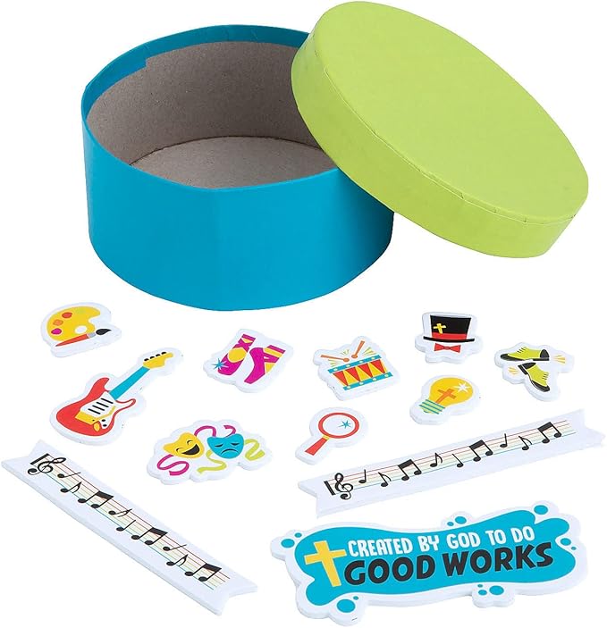 Fun Express Studio VBS Prayer Box Craft Kit - VBS Vacation Bible School Supplies/Decor - Makes 12