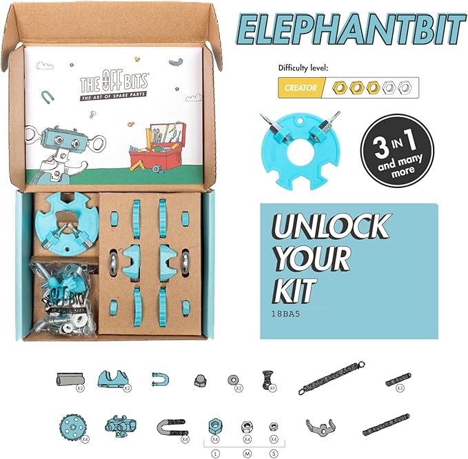 Stem Building Toys, Educational Build Your Own Elephant Robot Toy for Kids Age 6 7 8 9+ Year Old Boys and Girls, Animal Stem Toys Engineering Kit, Construction Toys Steam Gift