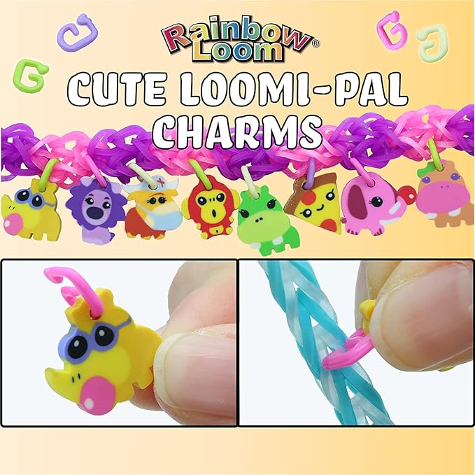 Rainbow Loom® Loomi-Pals Zoo Collectible, Features 30 Mystery Cute Zoo Themed Charms and 600 Colorful Rubber Bands All in a RESEALABLE Bag, Great Gifts for Boys and Girls 7+
