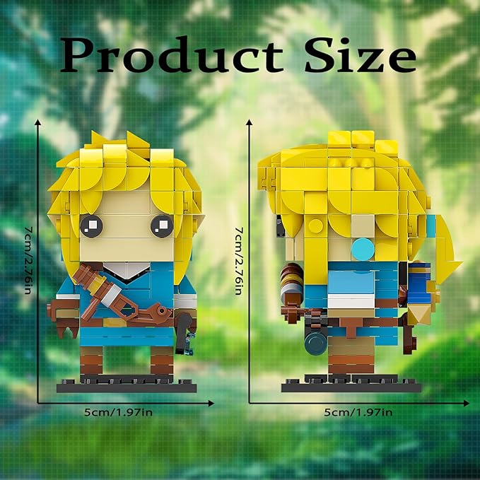 Breath of The Wild Link Building Sets for Adults Kids, Link Minifigure Building Kit,Game Player Collection Creative Building Blocks Model Toys,Compatible with Lego(248PCS)