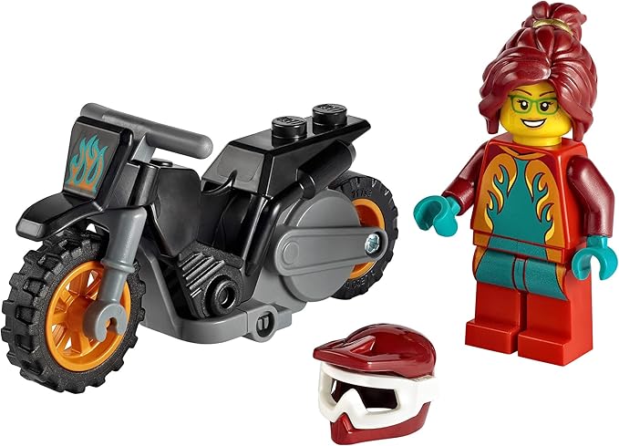 LEGO City Fire Stunt Bike 60311 Building Kit; Fun, Cool Toy for Kids (11 Pieces)