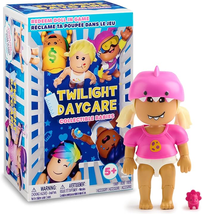 Twilight Daycare Collectible Baby Dolls – Mystery Metaverse Doll – Redeem Virtual Items in Online Game, 1 Count (Pack of 1)