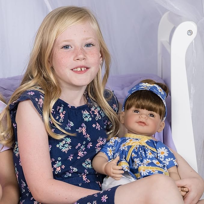 Adora Toddler Time Babies, 20" Premium Doll with Hand Painted Eyelashes and Face, Fresh Baby Powder Scent and Removable Clothing, Birthday Gift for Ages 6+ - Summer Lovin'