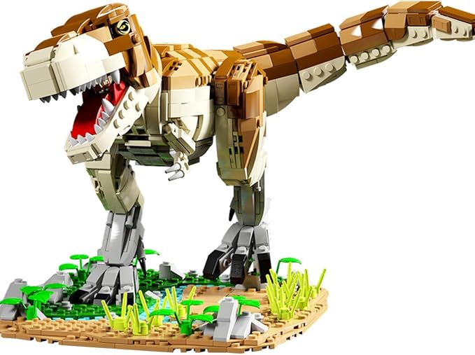 Jurassic Dinosaur Compatible with Lego,1228 Pcs Dinosaur Park World Toys for Age 7 8 9 10 11 12 13 14 Years, Tyrannosaurus Rex Toy for 7-9 Year Old Boy Christmas Birthday